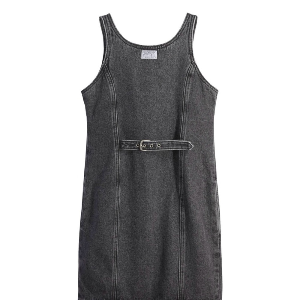 Levi's Black Denim Mini Dress - Picture 9 of 9
